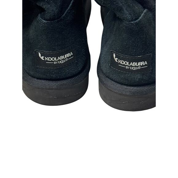 Koolaburra by UGG Kinslei Tall Suede Shearling Boots Women’s 9 | Black Winter - Picture 7 of 9